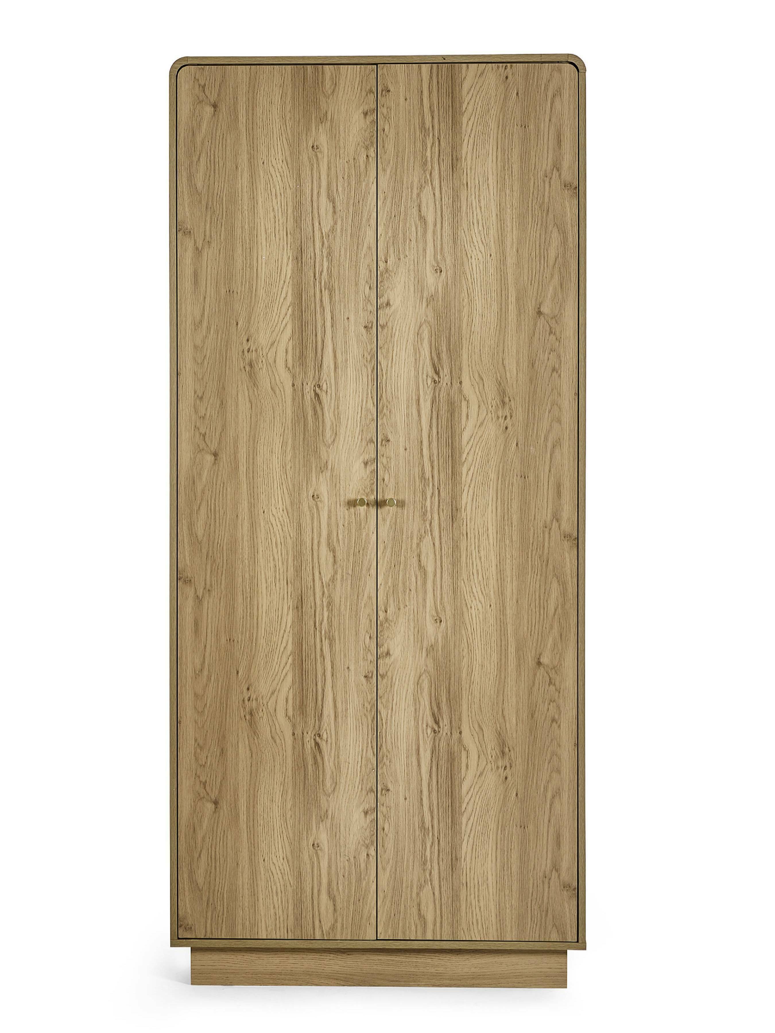 Boswell Oak Wood Double Wardrobe